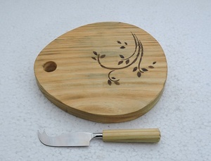 Planche à fromage très vendue avec couteau, écologique, durable, pour la cuisine, la décoration d'hôtel, planche à découper pour fruits, légumes et pizzas - Product Image 2