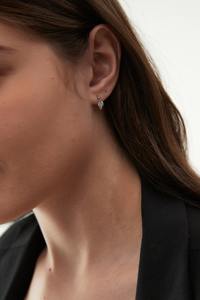 Pendientes de Oro Sólido de 14K con Diamante Cultivado en Laboratorio, Corte Marquesa, Certificado IGI, Joyería Minimalista de Lujo para Mujer, Ideales para Fiestas - Product Image 5
