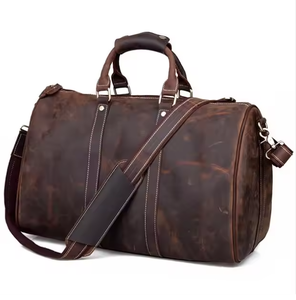 Bolsa de Viaje de Cuero Genuino de Lujo con Gran Capacidad, Bolsa de Fin de Semana para Negocios, Bolsa de Mano para Fin de Semana - Product Image 2