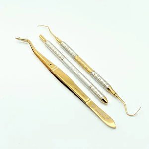 Kit d'examen dentaire de base Bone Bridge en acier inoxydable de haute qualité, 3 pièces, instruments de diagnostic manuels, ensemble d'élévation du sinus - Product Image 1