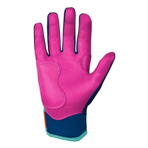 Gants de frappe en cuir PU bleu, rembourrés, fermeture auto-agrippante, unisexe, pour entraînement adulte - Product Image 4