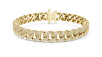 Bijoux de mariage parfaits, diamant cultivé en laboratoire, bracelet en or 18 carats et platine, bracelet tennis en argent sterling 925 pour femme, cadeau pour elle, IGI