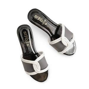 Sandales à talons décontractées noires pour femmes Style-CL2028 - Product Image 1