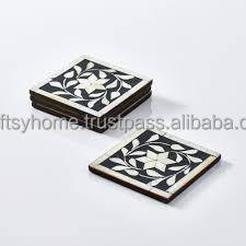 Soporte de pastel con incrustaciones de hueso decorativo hermoso hecho a mano, posavasos de espuma de resina de tamaño personalizado, Nuevas bandejas de servicio para uso doméstico - Product Image 3