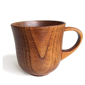 Wooden Coffee Mug Handmade Solid Wood <b>Cup</b> Natural Finish Rustic Style Eco Friendly Drinking Mug for Home - Product Image 3
