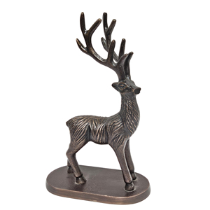 Sculpture de renne classique moderne faite à la main, best-seller, meilleur prix, décoration d'intérieur pour les célébrations de Noël, en métal - Product Image 4