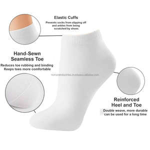 Calcetines de Tobillo de Poliéster y Algodón de Alta Calidad al por Mayor, Calcetines Deportivos Unisex de Algodón Coloridos, Calcetines para Hombre con Logotipo Personalizado - Product Image 2