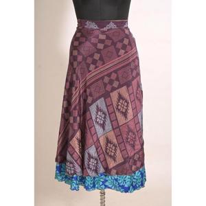Falda Larga de Seda Hecha a Mano Estilo Boho, Reversible, para Mujer, Ideal para Festivales de Verano y Playa - Product Image 4