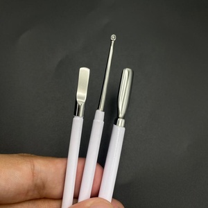 White Custom Logo-Coated Sustainable <b>Nail</b> Care Pedicure Manicure Kit Includes <b>Clipper</b> Cuticle Nipper Pusher Personal Care Tools - Product Image 2