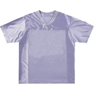 Maillots de rugby en mesh respirant à manches courtes, coupe classique, col en V, vente en gros d'usine, football américain - Product Image 5