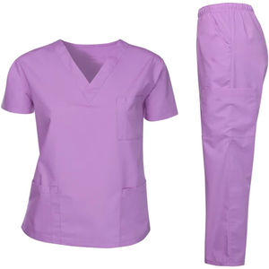 New Design High Quality Wholesale OEM <b>Doctor</b> Uniforms Nurse Medical Uniform Scrub <b>Sets</b> Short Sleeve Women Nursing Scrubs <b>Sets</b> - Product Image 5