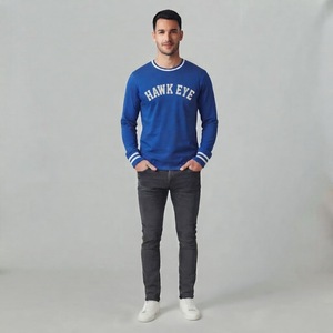 Camisetas de Hombre de Alta Calidad, Personalizadas, de Poliéster Tejido, Corte Regular, Manga Corta, Cuello Redondo, Anti-Pilling, Transpirables, de Secado Rápido - Product Image 4