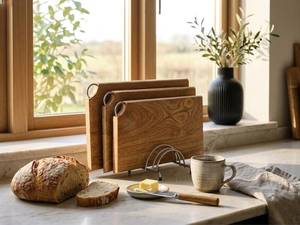 <b>Wooden</b> Rectangle Chopping Blocks Single <b>Piece</b> Package with Handle Eco-Friendly Kitchen Cutting Board Dishwasher Safe - Product Image 1