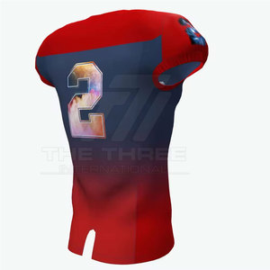 Maillot de football américain professionnel unisexe, design élégant, court, respirant et anti-humidité, 100% coton - Product Image 5