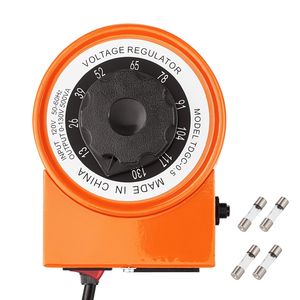 Trasformatore di Tensione Variabile Automatico 500VA, 3.84 Amp, Ingresso 110V, Uscita 0-130V, Regolatore di Tensione AC con Display LCD, 4 Fusibili Extra - Product Image 1