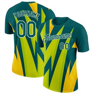 Camiseta Deportiva Personalizada Unisex para Adultos, Sublimación, Estampado Azul Claro y Gris, Transpirable, Cuello Redondo, Manga Corta, Ropa de Equipo - Product Image 2