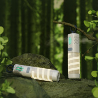 Outil d'extérieur 3-en-1 : Lampe torche, Répulsif anti-moustiques et Batterie externe 5000 mAh |   Charge rapide Type-C |   Essentiel pour le camping