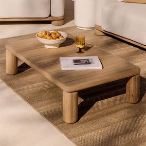 Table basse de jardin rectangulaire Vandana Hexa Arion 115x70 cm en bois d'acacia Ioanis - Product Image 1