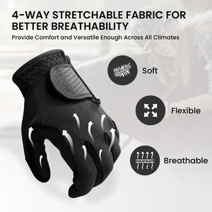 Guantes de equitación de cuero transpirable de alta calidad para adultos, diseño OEM, logotipo personalizado, cómodos para el invierno, los más vendidos del fabricante. - Product Image 4