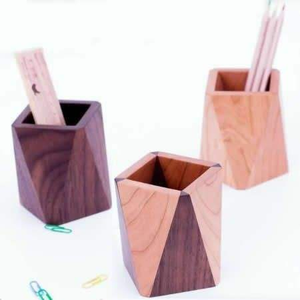 Organizador de Escritorio de Madera, Portaplumas y Portalápices para Mesa, Hecho de Madera - Product Image 1