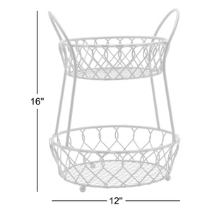 Cesta de Almacenamiento Metálica Rectangular Profunda, Organizador de Alambre de Calibre Grueso para Baño - Product Image 4