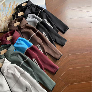 Nouveau survêtement personnalisé avec logo, design réfléchissant, en coton, pour le sport, la course à pied, le football, pour hommes, ensemble de survêtement - Product Image 6