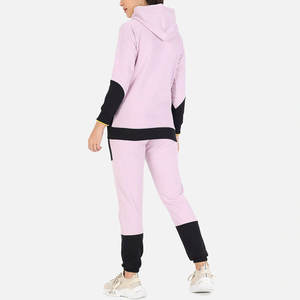 Women's Two-Piece Reversible Athletic Tracksuit Set High-Stretch 100% Cotton <b>Hip</b>-Hop Activewear Eco-Friendly Fleece Lining <b>for</b> - Product Image 3