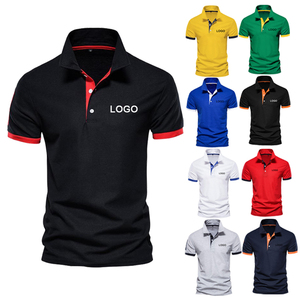 Camisetas Polo Casuales Lisas de Alta Calidad al por Mayor, Tejido de Punto, Tallas Grandes, Polo de Golf, Logotipo Bordado Personalizado, Camisetas Polo para Hombre - Product Image 1