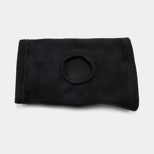 Genouillère de volley-ball noire en polypropylène, protection professionnelle, respirante, épaisse, absorption des chocs, fermeture auto-agrippante unisexe - Product Image 3