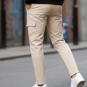 Nouveau Pantalon Homme 2026 Décontracté Formel Sportif Multi-Poches en Toile 100% Coton Respirant Lavage Vintage Coupe Droite Ample - Product Image 4