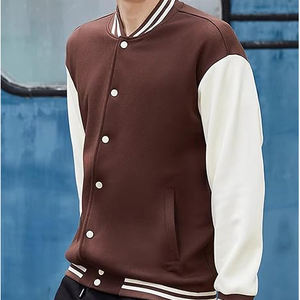 Chaqueta Universitaria Ecológica para Hombre, Mezcla de Poliéster PET, Sostenible, Color Verde Universitario, Materiales Certificados, Ética, Invierno - Product Image 5