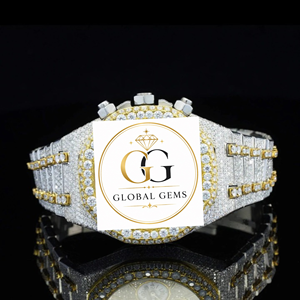 Reloj de Diamantes en Oro Rosa con Cristales, Movimiento de Cuarzo de Precisión, para Eventos Casuales y Formales, Disponible para Exportación - Product Image 6