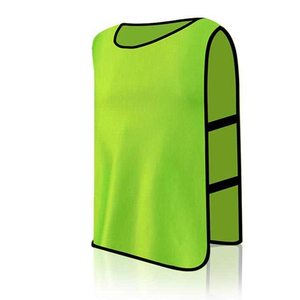 Yellow Black Custom Design Reversible Soccer <b>Training</b> <b>Bibs</b> 100% Polyester Mesh Vest Crew Neck Quick Dry Lightweight Football - Product Image 3
