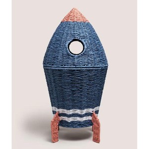 Space Inspired Seagrass <b>Wicker</b> <b>Basket</b> For Children Room Decoration And <b>Storage</b> Rocket Shape Kids Toy <b>Storage</b> <b>Basket</b> Handmade - Product Image 1