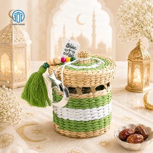 New Arrival Natural Seagrass Gergean <b>Box</b> Ramadan Gift <b>Box</b> Handmade <b>Storage</b> Organizer Factory Wholesale Supplier - Product Image 1