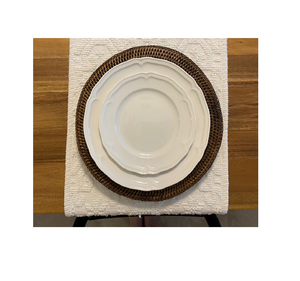 Meilleures ventes : Assiettes de présentation et sets de table décoratifs en rotin antique pour table à manger, style bohème - Product Image 5