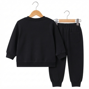 Ensemble sweat-shirt et pantalon de jogging en coton coupe-vent pour enfants, manches longues, vêtements de sport, cyclisme, hiver, extérieur, décontracté - Product Image 5