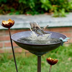 New Arrival Decorative Patio Iron <b>Bird</b> <b>Bath</b> For Backyard Lawn Garden And Outdoor <b>Bird</b> Feeding Applications Beautifully Purpose - Product Image 5