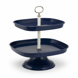 Plateau rectangulaire pour servir les pâtisseries, doté d'un rebord surélevé spacieux, d'une finition dorée brossée lisse et d'un design contemporain élégant. - Product Image 5