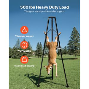 Trípode con Cabrestante Manual de 500 Libras de Capacidad, Elevador de Ciervos para Desollar Caza, Accesorio de Caza de Calidad - Product Image 2