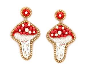 Pendientes de Aro de Lujo Hechos a Mano con Bordado y Cuentas, de Moda para Bodas y Fiestas, Ligeros, Colgantes, Pieza Atrevida y Distintiva - Product Image 6