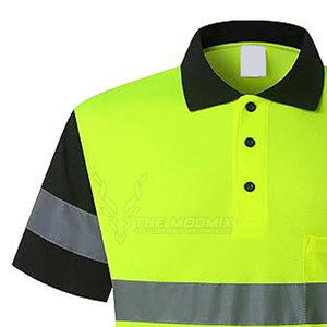 Polo de Trabajo para Hombre MODMIX, Ligero, con Cuello, de Poliéster, Secado Rápido, Transpirable, Alta Visibilidad - Product Image 4