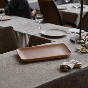 Bandeja de Servir de Madera Maciza, Plato Grande de Madera de Acacia para Exhibición de Alimentos, Té, Café, Desayuno, Bandeja de Servicio - Product Image 4