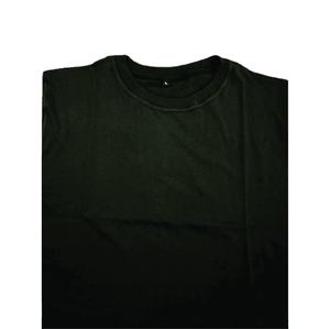 T-shirt en coton de bambou surdimensionné personnalisable pour homme T-shirt à épaules dénudées coupe ample avec logo en jersey épais tricoté T-shirt vierge - Product Image 6