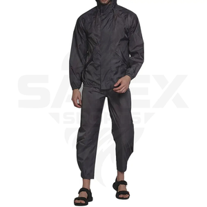 Custom Men Sets Two Piece Windbreaker Trouser and Jacket Hoodie Tracksuit Reflective <b>Zip</b> <b>up</b> Nylon Two Piece Windbreaker Set - Product Image 1