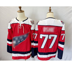 Custom Premium Men's Ice Hockey Jersey Uniform OEM Service Heat-Transfer Printed Breathable Quick Dry 100% Polyester - Product Image 3
