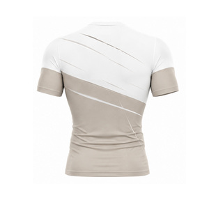 T-shirt de compression pour homme, extensible, pour la course, le fitness, la gym, l'entraînement, vêtements de sport personnalisés, fournisseur de vêtements en gros, OEM - Product Image 2