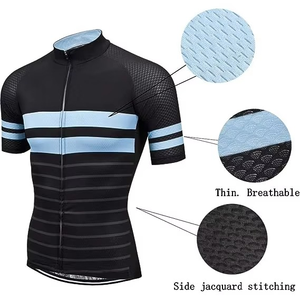 Ensemble de vêtements de cyclisme OEM pour l'été, manches courtes, respirant, vêtements de cyclisme pour hommes, uniformes de vélo - Product Image 2