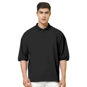 Chemises polo pour hommes de haute qualité 100% coton, logo personnalisé imprimé, col rabattu, t-shirts polo courts, fabriqués au Pakistan - Product Image 1