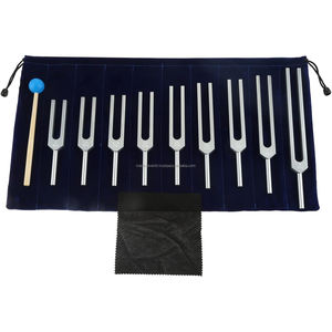 Ensemble de 9 diapasons professionnels en alliage d'aluminium 174-852Hz, certifiés CE et ISO, fournisseur en gros OEM ODM - Product Image 1